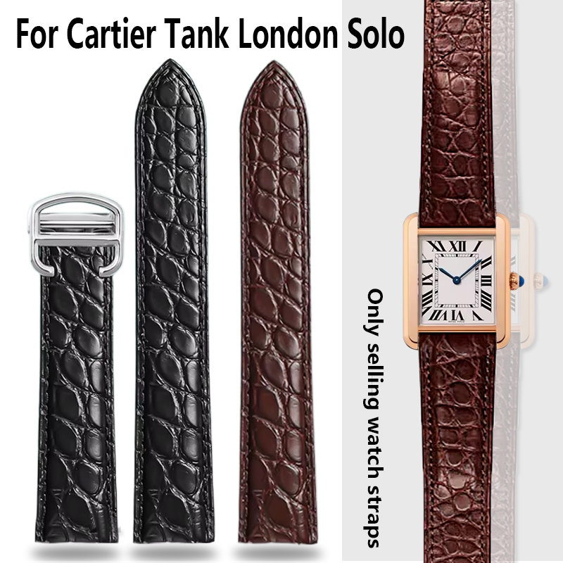 Men'S Accessories London - สายนาฬิกาหนังจระเข้ 16 18 20 22 23