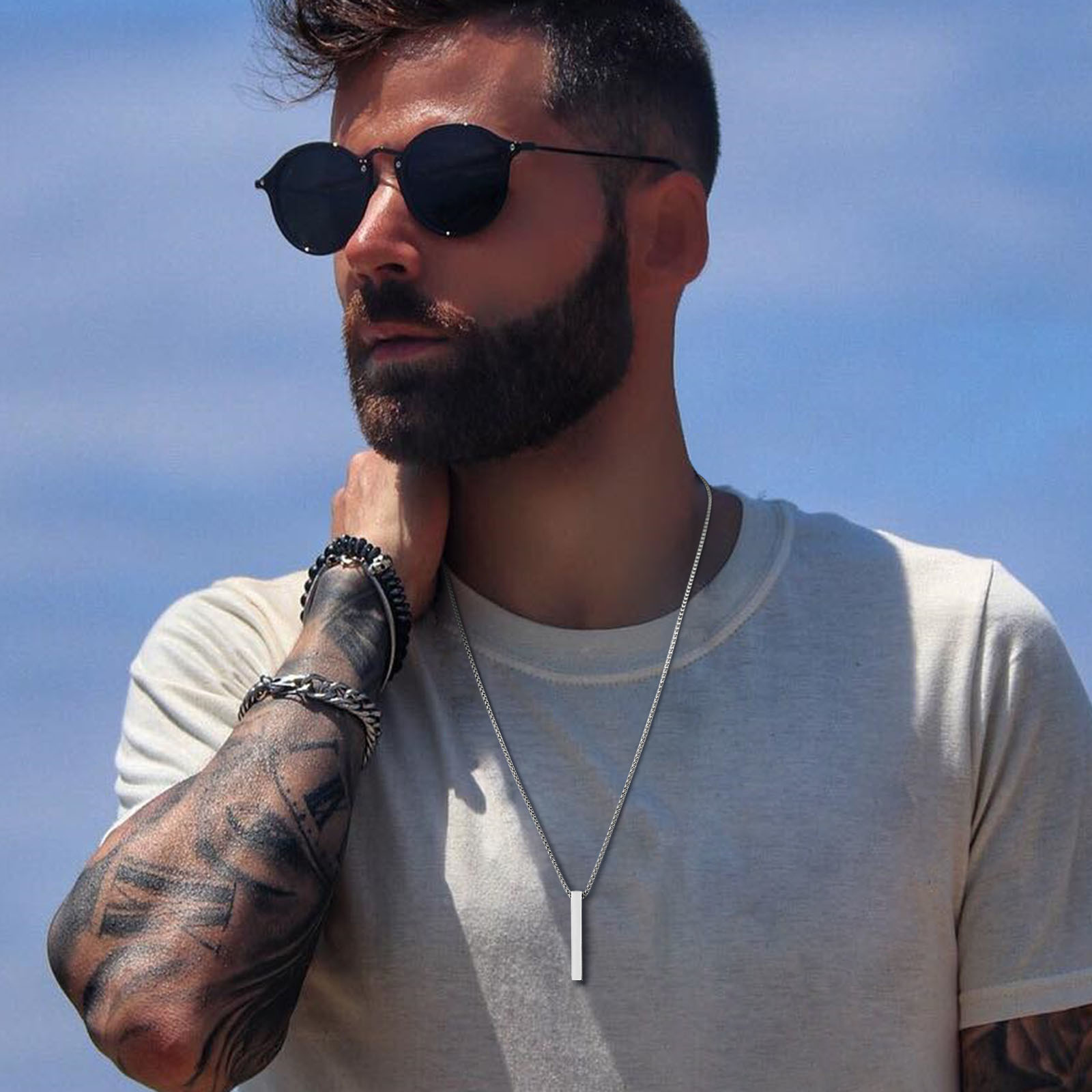 Vnox 5 มม.สร้อยคอสําหรับผู้ชาย - Men Accessories Neck Chain บทวิจารณ์และราคา